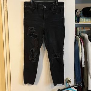American Eagle Distressed Hi Rise Jeggings